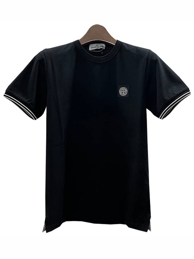 Kids Logo Patch Short Sleeve T Shirt 8 Black 781620748 V0029 - STONE ISLAND - BALAAN 2