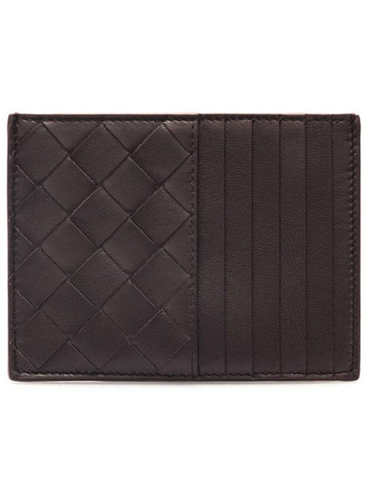 Intrecciato Leather Card Wallet Dark Brown - BOTTEGA VENETA - BALAAN 2