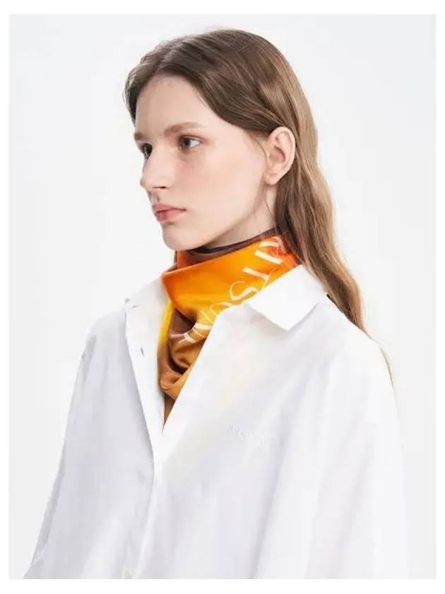 Unisex animal silk scarf muffler print domestic product - MAISON KITSUNE - BALAAN 1