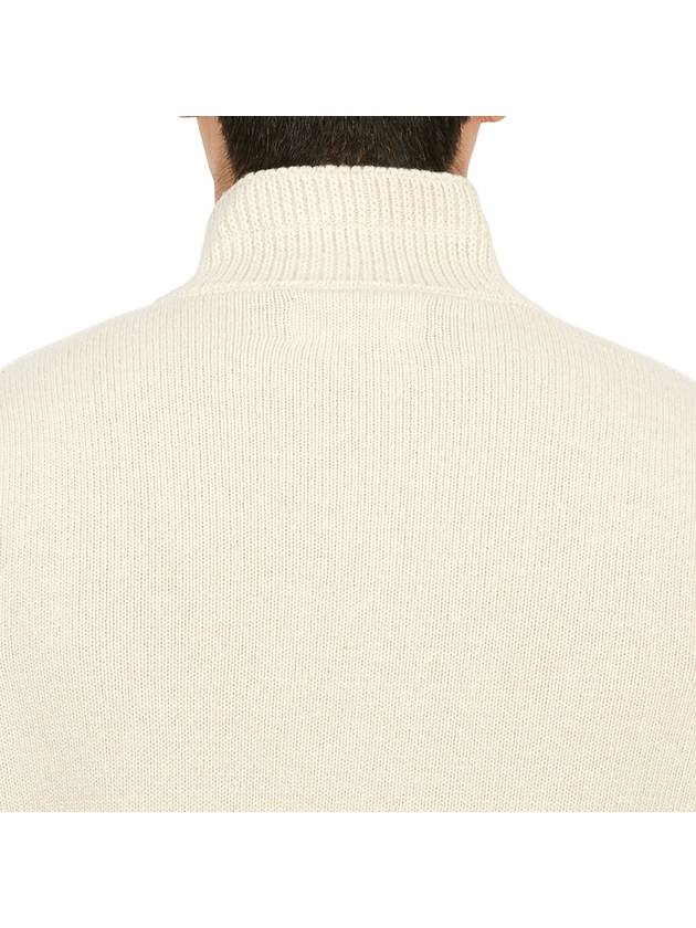 Wappen Patch Button Knit Top Ivory - STONE ISLAND - BALAAN 8