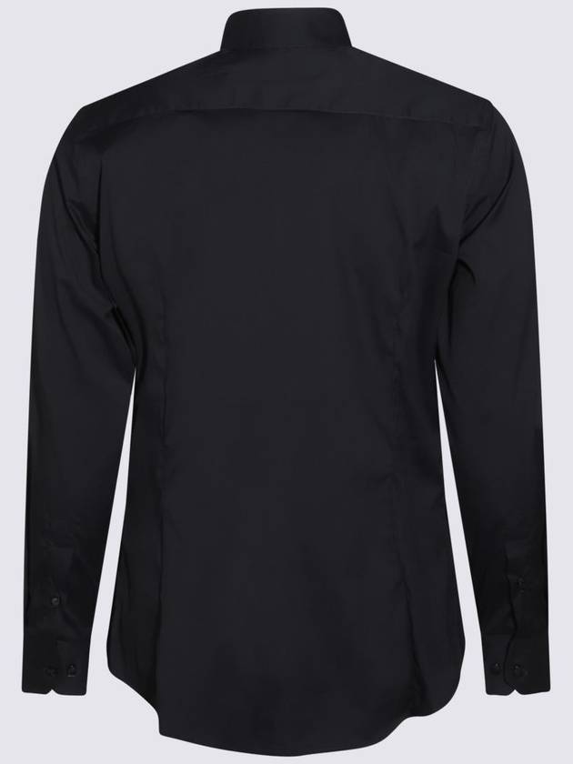 Giorgio Armani Navy Blue Cotton Shirt - GIORGIO ARMANI - BALAAN 2