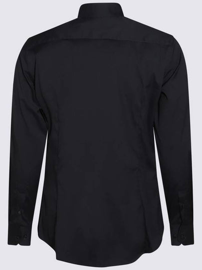 Giorgio Armani Navy Blue Cotton Shirt - GIORGIO ARMANI - BALAAN 2