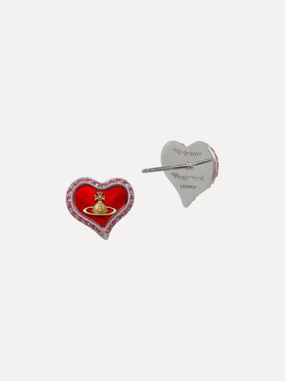 Petra Heart Earrings Red - VIVIENNE WESTWOOD - BALAAN 2