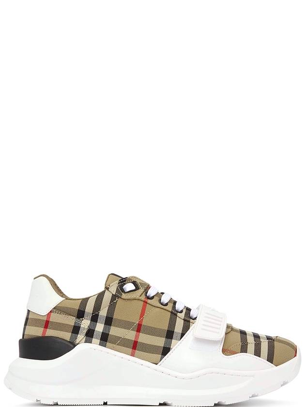 Vintage Check Suede Leather Sneakers Archive Beige - BURBERRY - BALAAN 3