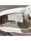 Men s Leather Patch Knit Runner Sneakers White - BRUNELLO CUCINELLI - BALAAN 7