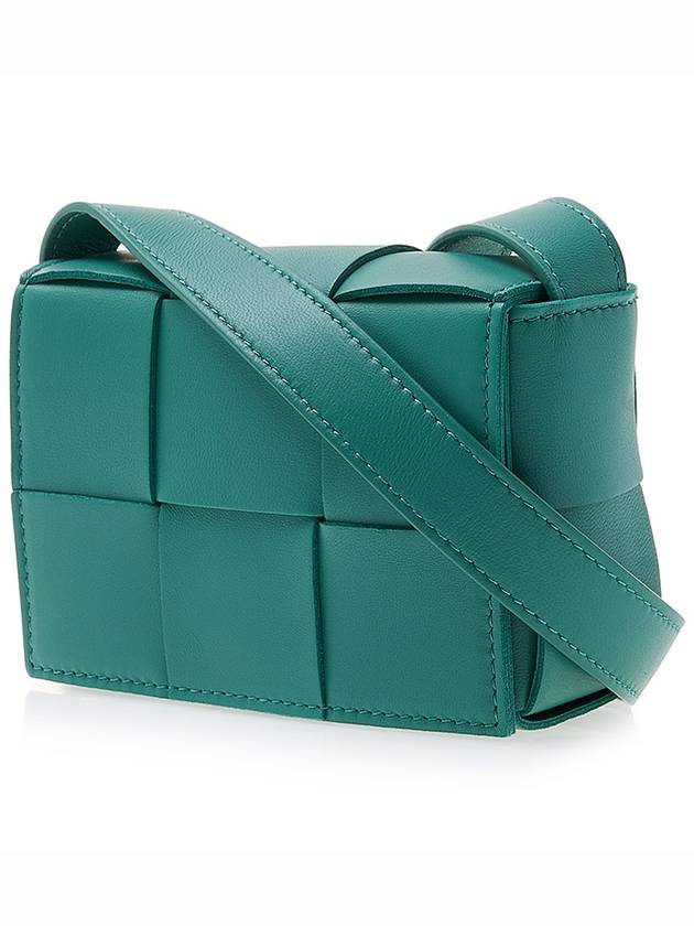 Intrecciato Cassette Small Cross Bag Green - BOTTEGA VENETA - BALAAN 3