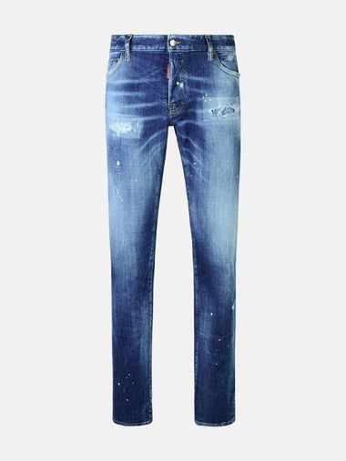 Medium Heritage Rammendo Wash Skinny Jeans Blue - DSQUARED2 - BALAAN 1