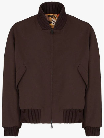 FF Fragment Reversible Bomber Jacket Brown Yellow - FENDI - BALAAN 2