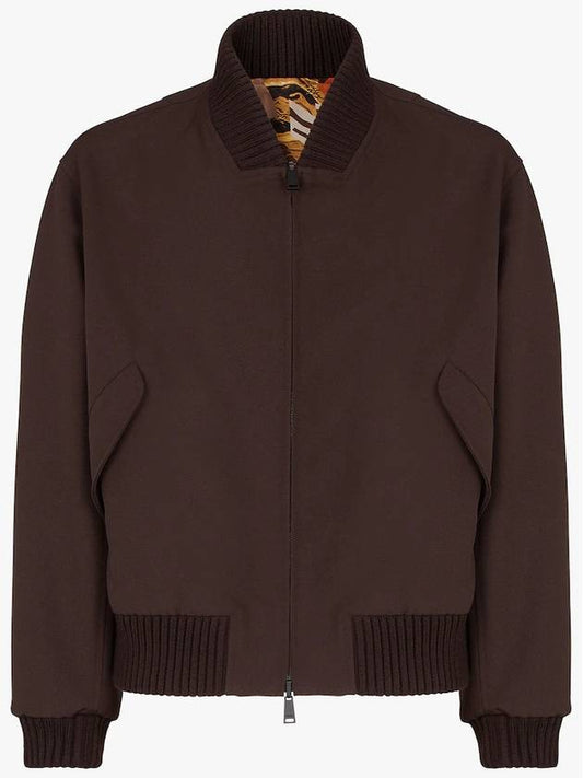 FF Fragment Reversible Bomber Jacket Brown Yellow - FENDI - BALAAN 2