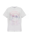 Logo Print Short Sleeve T-Shirt White - GANNI - BALAAN 2