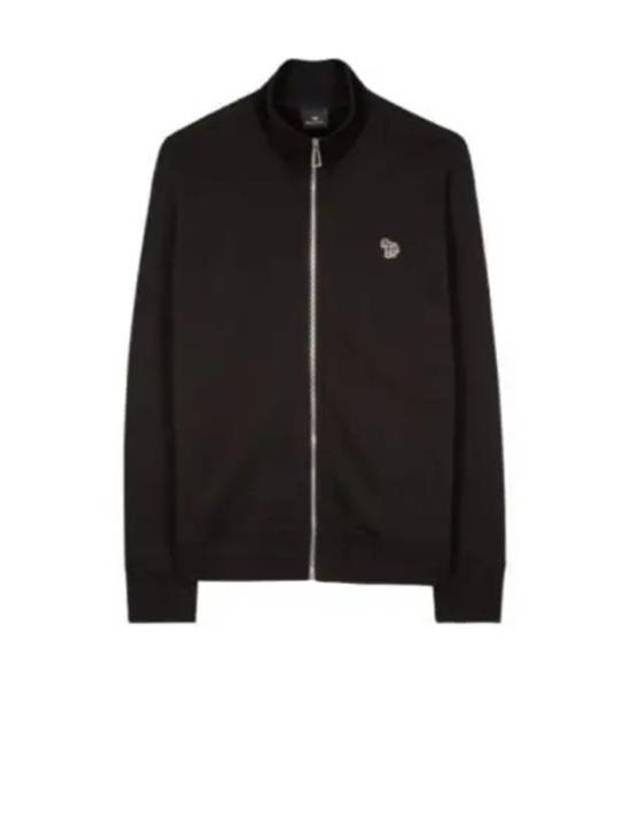 Zebra Logo Cotton Zip-Up Jacket Black - PAUL SMITH - BALAAN 2