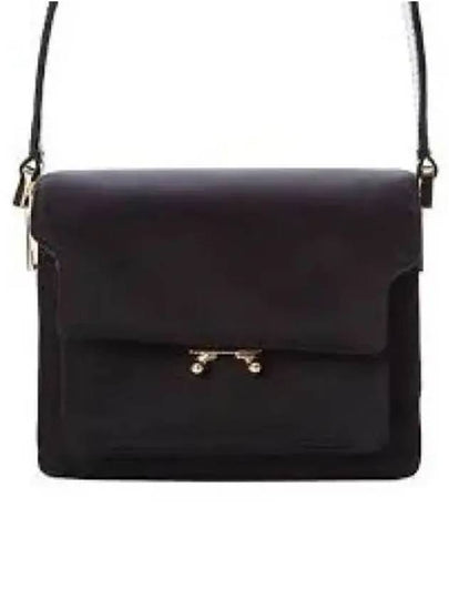 Women's Mini Trunk Soft Shoulder Bag Black - MARNI - BALAAN 2