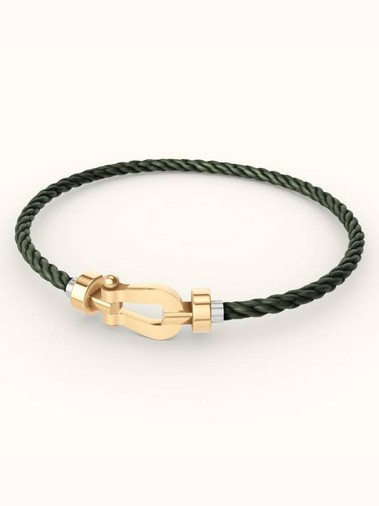 Posten bracelet medium yellow gold khaki 0B0069 6B1083 - FRED - BALAAN 1