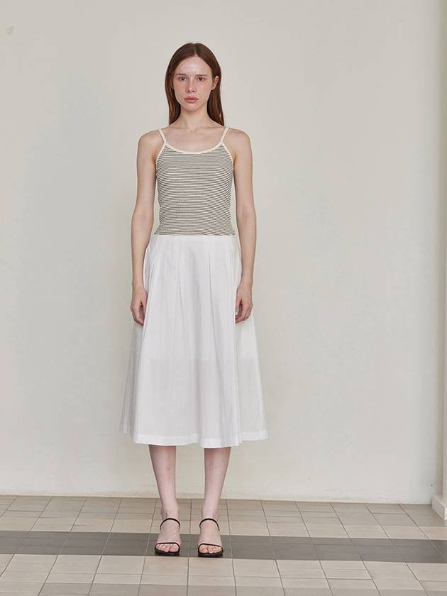 Pleated banding long skirt white - LESEIZIEME - BALAAN 6