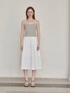 Pleated Banding Long Skirt White - LESEIZIEME - BALAAN 5