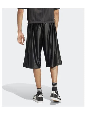 Oversized Polyester Shorts Black - ADIDAS - BALAAN 1