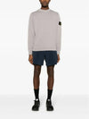 Garment Dyed Malfile Crewneck Sweatshirt Grey Heather - STONE ISLAND - BALAAN 6