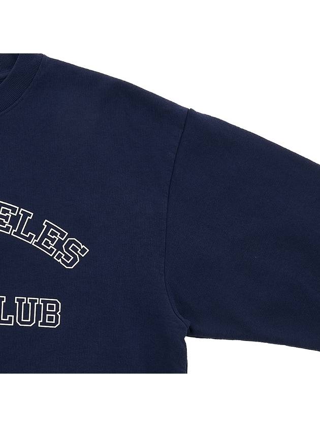 Track Club Crew Neck Sweatshirt TRACK CLUB CREWNECK NAVY WHITE - SPORTY & RICH - BALAAN 4