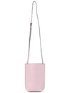 Women's Banner Logo Cross Bag Pink - GANNI - BALAAN 8