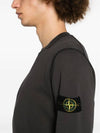 Wappen Patch Garment Dyed Sweatshirt Charcoal - STONE ISLAND - BALAAN 6