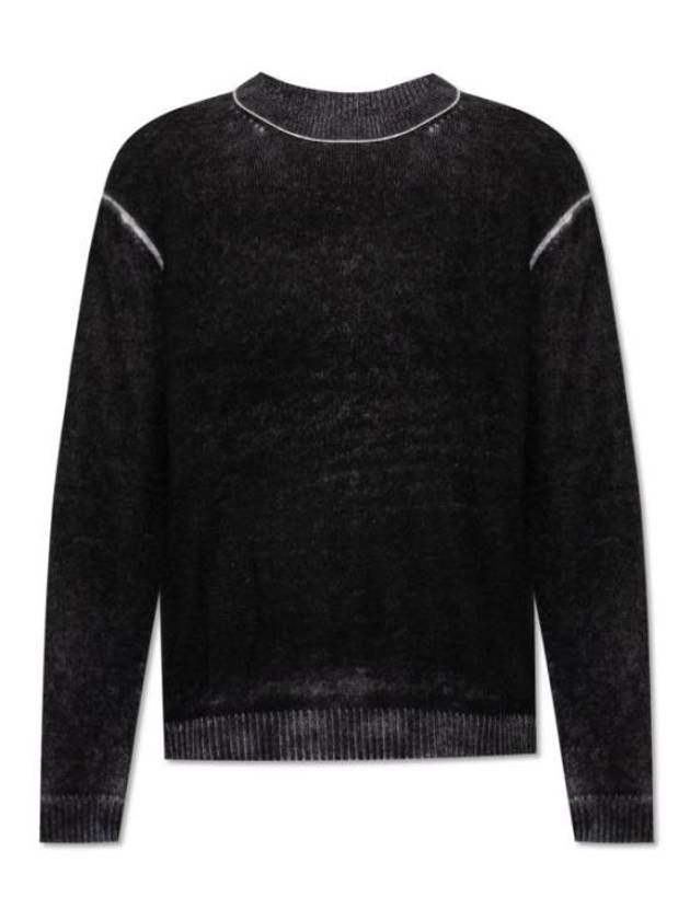 Print Crew Neck Knit Top Black - ACNE STUDIOS - BALAAN 2