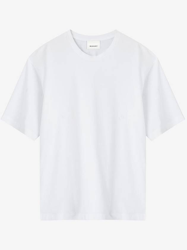 Guizy Back Logo Cotton Short Sleeve T-Shirt White - ISABEL MARANT - BALAAN 2