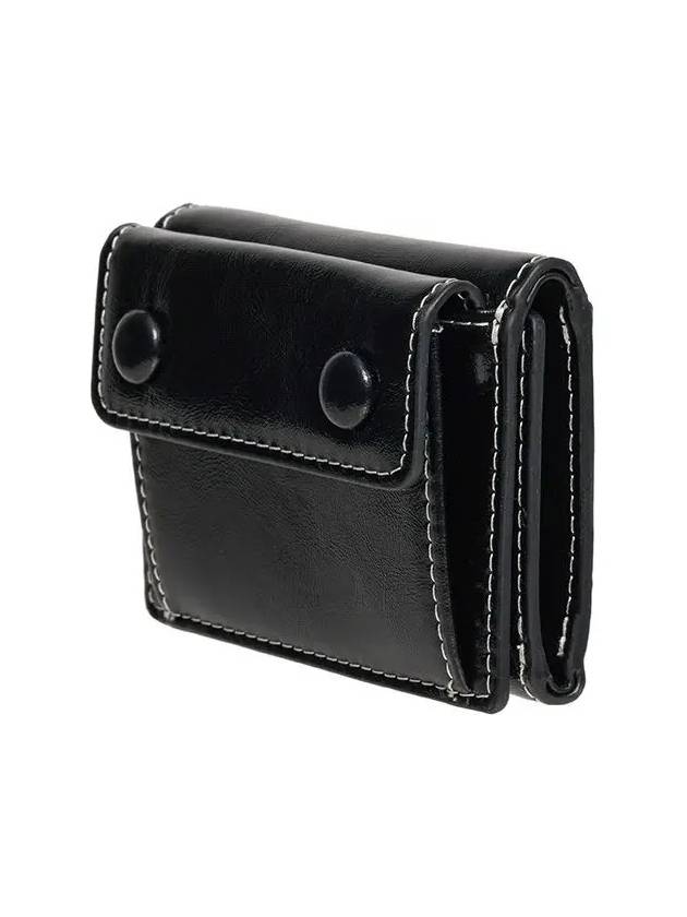 Dot Pocket 3-Fold Card Wallet Black - LE MASQUE - BALAAN 5