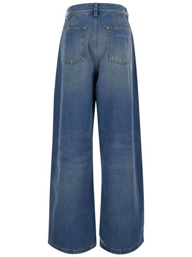 Denim Straight Pants PWYB027S24DEN0024040 Light Blue - PALM ANGELS - BALAAN 3