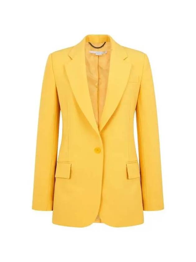 No-cheat single twill jacket yellow - STELLA MCCARTNEY - BALAAN 1
