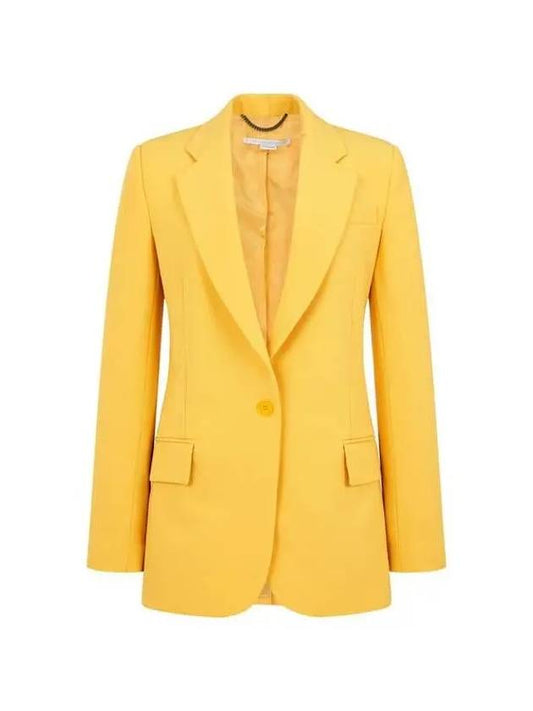 No-cheat single twill jacket yellow - STELLA MCCARTNEY - BALAAN 1