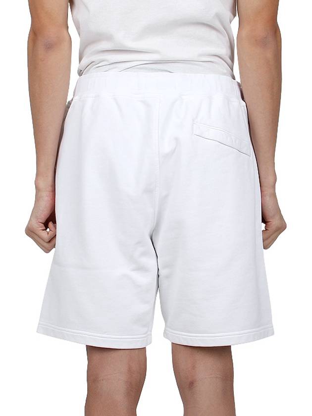 Compass Print Shorts White - STONE ISLAND - BALAAN 6