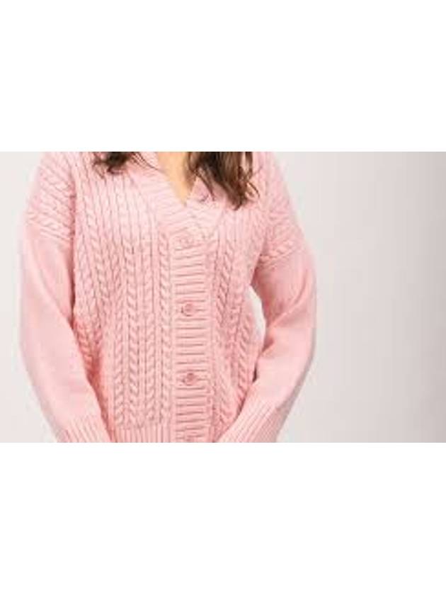 Women's Alba Cardigan Pink - SAINT JAMES - BALAAN 3