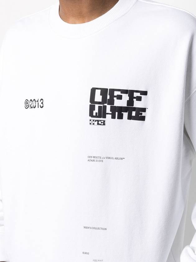 Tech Marker Sweatshirt White - OFF WHITE - BALAAN.