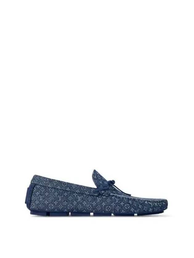 LV Driver Mocassin Driving Shoes Blue - LOUIS VUITTON - BALAAN 1