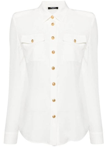 Balmain Shirts White - BALMAIN - BALAAN 1