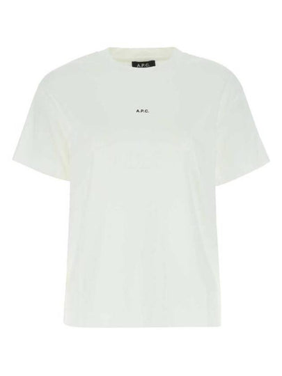 Jade Logo Short Sleeve T-Shirt White - A.P.C. - BALAAN 2