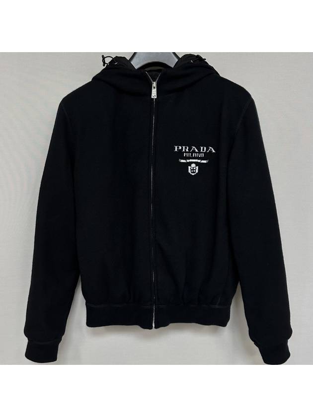 Cashmere Goose Down Hooded Jacket 105 - PRADA - BALAAN 3