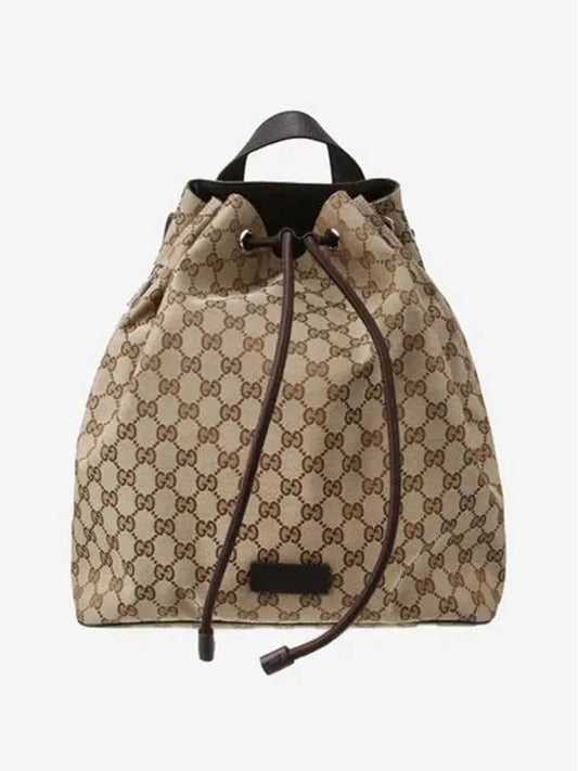 GG Supreme Drawstring Backpack Beige - GUCCI - BALAAN 2