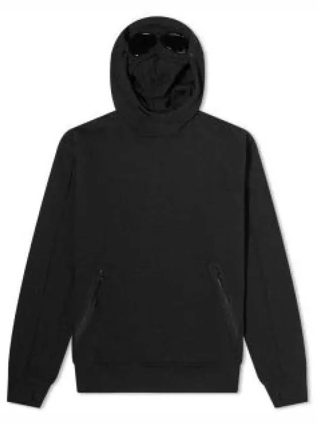 Diagonal Raised Fleece Hoodie Black - CP COMPANY - BALAAN 2