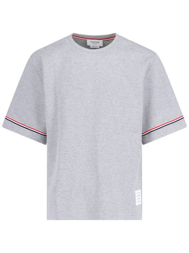 Thom Browne T-shirts and Polos Grey - THOM BROWNE - BALAAN 1