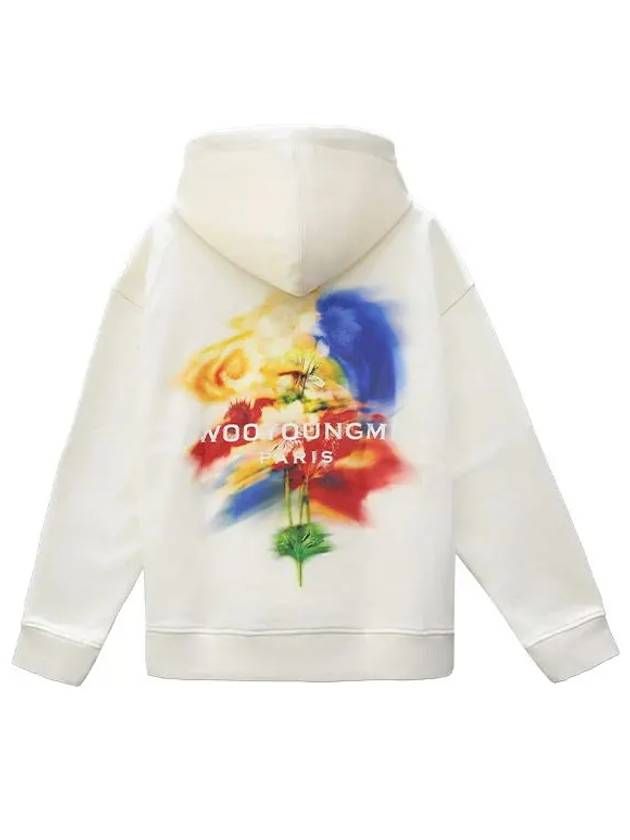 Swaying Flower Back Logo Hoodie Ivory - WOOYOUNGMI - BALAAN 3