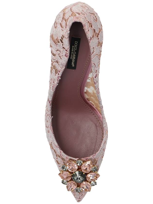 Bellucci Lace Pumps Heel Pink - DOLCE&GABBANA - BALAAN 7