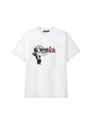 MANNEKEN PIS TEE white - ARCANE FUNK - BALAAN 1