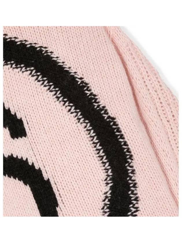 MM6 Margiela Kids 6 Logo Wool Sweater Pink - MAISON MARGIELA - BALAAN 2