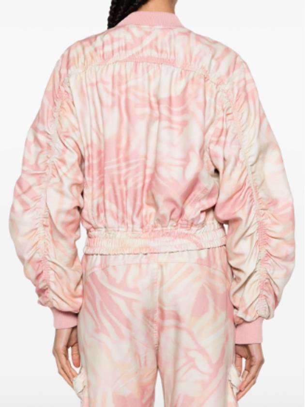 G Khlow Zebra Camo Twill Cargo Bomber Jacket Pink - DIESEL - BALAAN 6