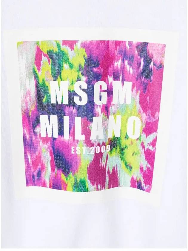 21SS Women's Colorful Square Logo Sweatshirt MS026852 001 - MSGM - BALAAN 4