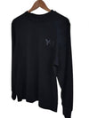 Classic Logo Sweatshirt Black - YOHJI YAMAMOTO - BALAAN 4