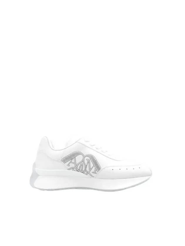 Sprint Runner Logo Low Top Sneakers White - ALEXANDER MCQUEEN - BALAAN 1