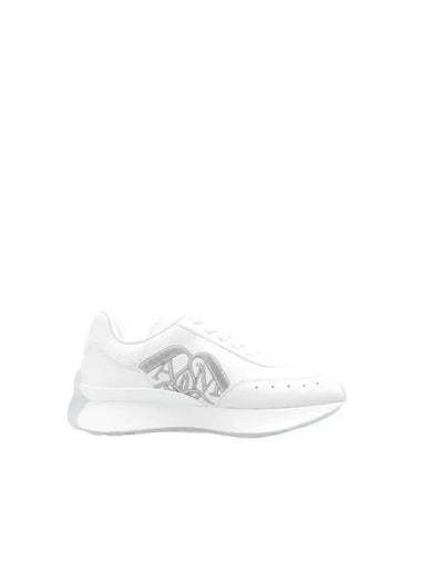 Sprint Runner Logo Low Top Sneakers White - ALEXANDER MCQUEEN - BALAAN 1