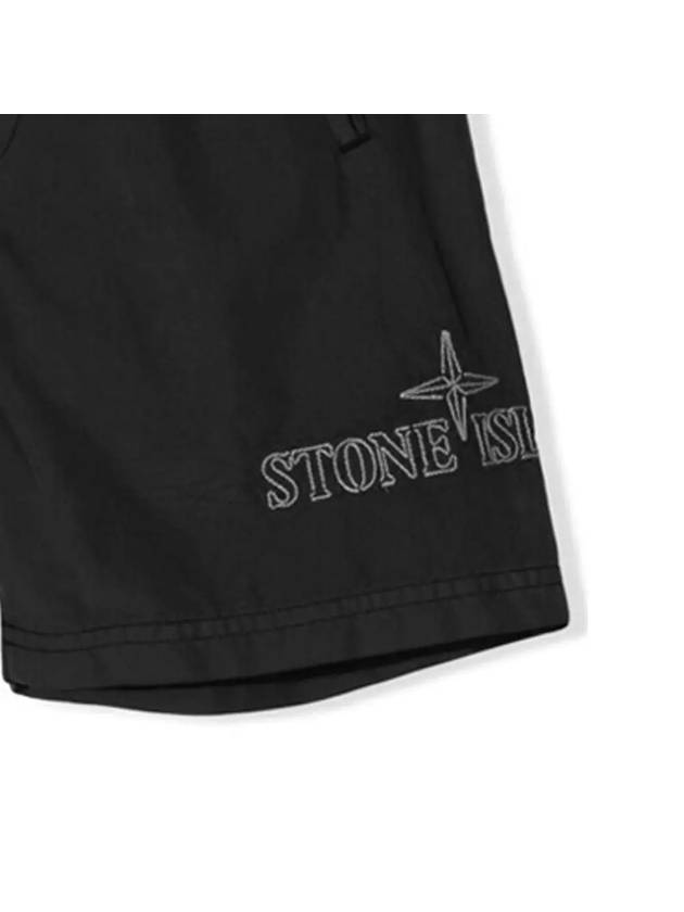 12th Anniversary Kids Logo Embroidered Swim Pants 7416B0414 V0029 - STONE ISLAND - BALAAN 4